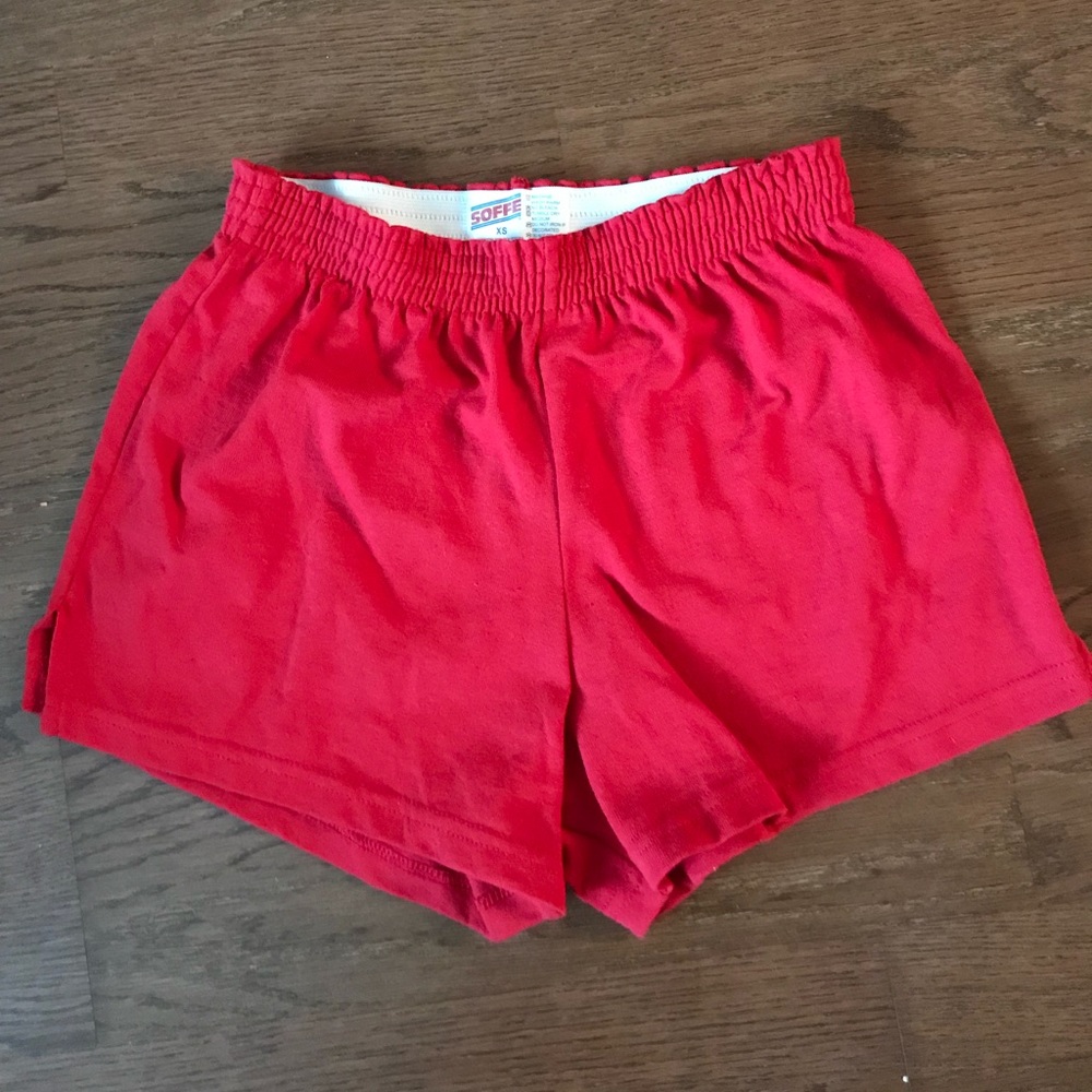 BRAND NEW red soffe shorts XS